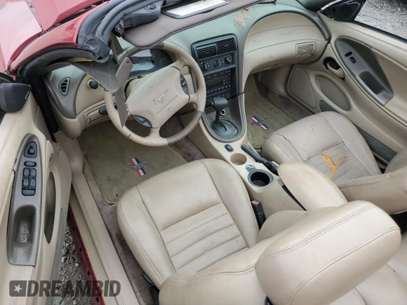 2003 Ford Mustang GT Deluxe with VIN 1FAFP45XX3F332392, listed as a Copart auction lot 87612555 with 0 mi miles and Salvage Title. Bid and sale history available at carsss.com. Image 8.
