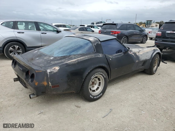 1981 Chevrolet Corvette with VIN 1G1AY8760BS416426, listed as a Copart auction lot 76750144 with 0 mi miles and Non Repairable. Bid and sale history available at carsss.com. Image 3.