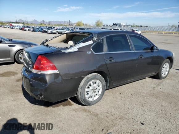 2008 Chevrolet Impala with VIN 2G1WS583881249199, listed as a Copart auction lot 53579305 with 160,956 mi miles and Salvage Title. Bid and sale history available at DreamBid. Image 3.