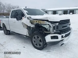 2020 Ford F-150 XL with VIN 1FTFX1E5XLKE18638, listed as a IAAI auction lot 41281632 with 102,146 mi miles. Bid and sale history available at carsss.com. Image 1.