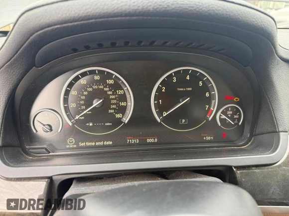 2012 BMW 7 Series 750i с VIN WBAKA8C5XCDX01120, выставлен на аукционе Copart как лот 47065425 с пробегом 71 313 миль миль и Списание • Salvage title. История ставок и продаж доступна на DreamBid. Изображение 8.