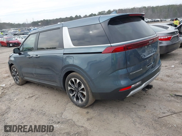 2022 Kia Carnival EX with VIN KNDNC5H36N6126232, listed as a IAAI auction lot 41683084 with 74,786 mi miles. Bid and sale history available at carsss.com. Image 3.