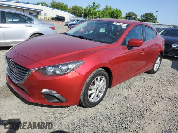 2016 Mazda 3 i Sport with VIN 3MZBM1U7XGM303916, listed as a Copart auction lot 55166635 with 194,256 mi miles and Salvage Title. Bid and sale history available at carsss.com. Image 1.