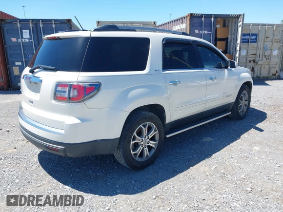 2014 GMC Acadia SLT z VIN 1GKKRRKD0EJ295660, wystawiony jako IAAI lot #42154553 z przebiegiem 190 591 mil mil oraz . Historia ofert i sprzedaży dostępna na DreamBid. Obrazek 4.