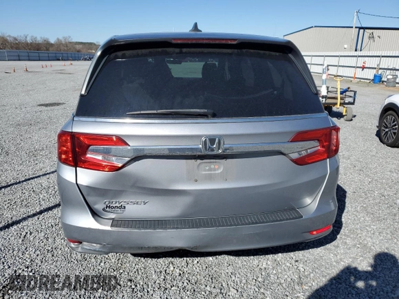 2019 Honda Odyssey EX-L with VIN 5FNRL6H77KB118277, listed as a Copart auction lot 48949955 with 166,843 mi miles and Salvage Title. Bid and sale history available at DreamBid. Image 6.