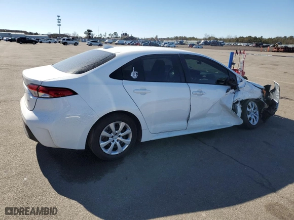 2024 Toyota Corolla LE with VIN 5YFB4MDE3RP169278, listed as a Copart auction lot 46865255 with 9,424 mi miles and Salvage Title. Bid and sale history available at carsss.com. Image 3.