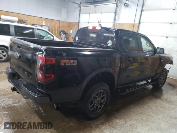 2024 Ford Ranger XLT with VIN 1FTER4HH4RLE05223, listed as a Copart auction lot 73136844 with 7,755 mi miles and Clean Title. Bid and sale history available at carsss.com. Image 3.
