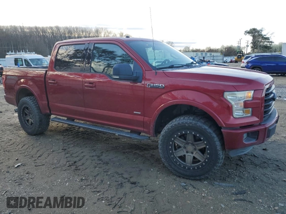 2016 Ford F-150 XL with VIN 1FTEW1CP2GKD09566, listed as a Copart auction lot 49182475 with 117,130 mi miles and Salvage Title. Bid and sale history available at DreamBid. Image 4.