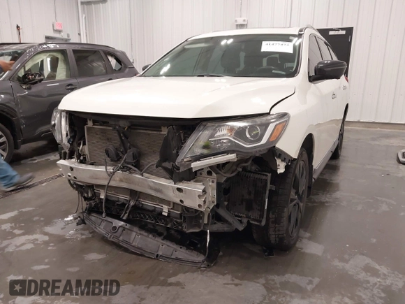 2017 Nissan Pathfinder SV with VIN 5N1DR2MN2HC658577, listed as a IAAI auction lot 41477472 with 40,231 mi miles and . Bid and sale history available at DreamBid. Image 6.