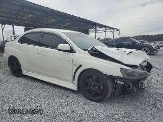 2013 Mitsubishi Lancer Evolution GSR with VIN JA32W8FVXDU024537, listed as a Copart auction lot 44785195 with 180,832 mi miles and Salvage Title. Bid and sale history available at carsss.com. Image 4.