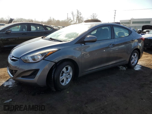 2014 Hyundai Elantra SE with VIN 5NPDH4AE6EH483984, listed as a Copart auction lot 48506655 with 69,829 mi miles and Salvage title. Bid and sale history available at DreamBid. Image 1.