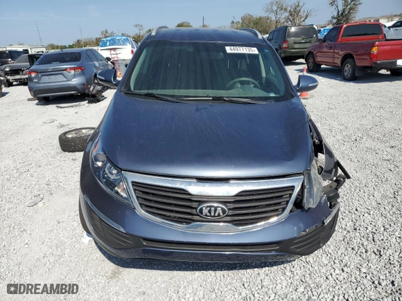 2013 Kia Sportage LX with VIN KNDPB3A27D7387377, listed as a Copart auction lot 44977135 with 0 mi miles and Salvage Title. Bid and sale history available at carsss.com. Image 5.