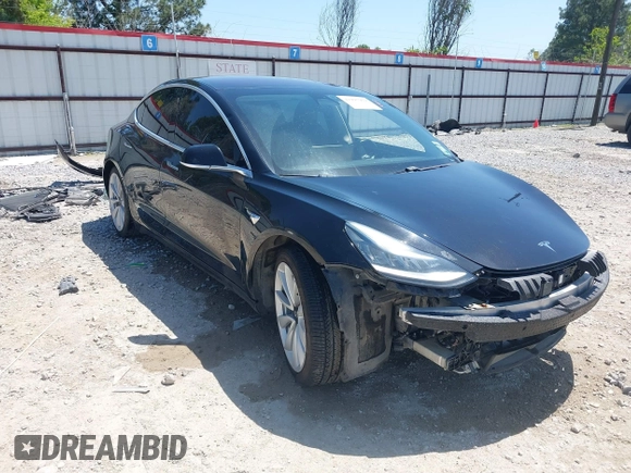 2018 Tesla Model 3 Long Range Battery with VIN 5YJ3E1EAXJF019907, listed as a IAAI auction lot 41995969 with Not Provided miles and . Bid and sale history available at DreamBid. Image 1.