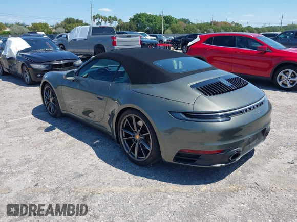 2020 Porsche 911 Carrera S with VIN WP0CB2A97LS263238, listed as a IAAI auction lot 42021346 with 23,899 mi miles. Bid and sale history available at carsss.com. Image 3.