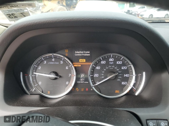 2020 Acura TLX with VIN 19UUB1F39LA003806, listed as a Copart auction lot 59588425 with 131,997 mi miles and Salvage title. Bid and sale history available at DreamBid. Image 9.