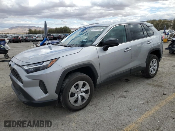2024 Toyota RAV4 LE with VIN 2T3H1RFV8RW321834, listed as a Copart auction lot 49007425 with 27,059 mi miles and Salvage Title. Bid and sale history available at carsss.com. Image 1.