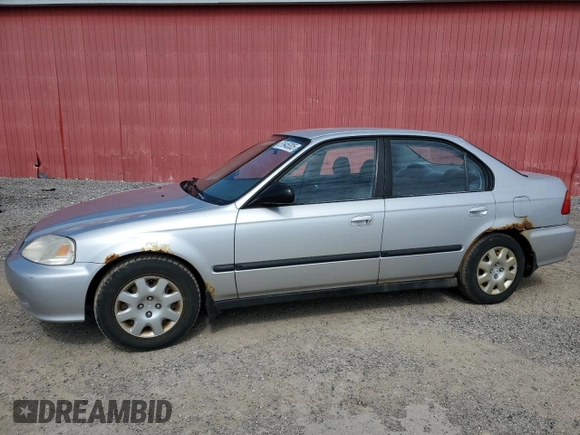 2000 Honda Civic VP with VIN 2HGEJ6619YH905321, listed as a Copart auction lot 51945305 with 179,926 mi miles and Clean Title. Bid and sale history available at DreamBid. Image 1.