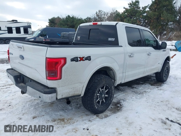 2015 Ford F-150 XLT with VIN 1FTEW1EPXFFA26059, listed as a IAAI auction lot 41348308 with 148,499 mi miles. Bid and sale history available at carsss.com. Image 4.