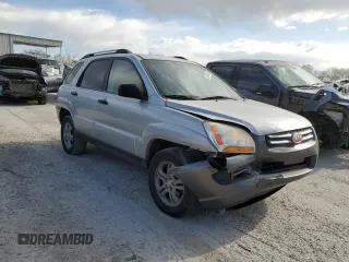 2005 Kia Sportage LX with VIN KNDJF723457132535, listed as a Copart auction lot 52460445 with 180,110 mi miles and Salvage Title. Bid and sale history available at carsss.com. Image 4.
