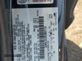 2012 Lincoln MKZ with VIN 3LNHL2GC8CR807145, listed as a Copart auction lot 58382195 with 145,167 mi miles and Salvage title. Bid and sale history available at DreamBid. Image 12.