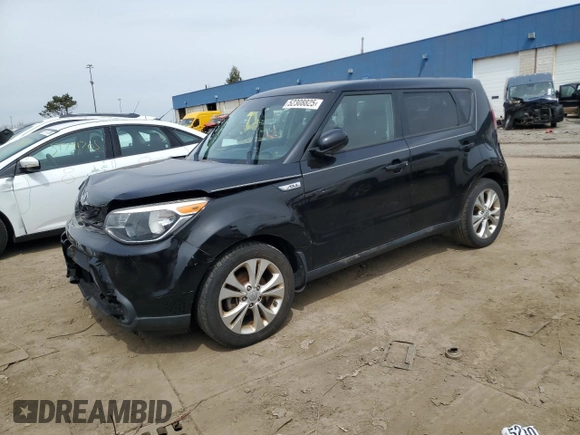 2015 Kia Soul + with VIN KNDJP3A59F7128409, listed as a Copart auction lot 52308825 with 116,542 mi miles and Clean Title. Bid and sale history available at carsss.com. Image 1.
