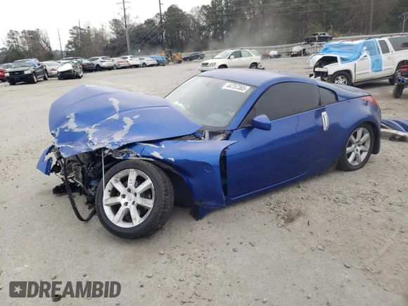 2005 Nissan 350Z Touring with VIN JN1AZ34D85M609834, listed as a Copart auction lot 44757365 with Not Provided miles and Salvage Title. Bid and sale history available at carsss.com. Image 1.