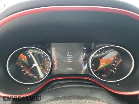 2020 Jeep Compass Trailhawk z VIN 3C4NJDDB7LT171728, wystawiony jako Copart lot #60919295 z przebiegiem 81 826 mil mil oraz Szkoda całkowita • Salvage title. Historia ofert i sprzedaży dostępna na DreamBid. Obrazek 9.