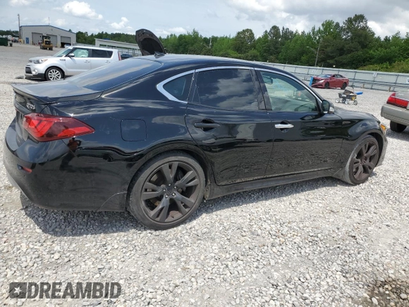 2017 Infiniti Q70 3.7 with VIN JN1BY1AP7HM740431, listed as a Copart auction lot 54449265 with 129,598 mi miles and Salvage title. Bid and sale history available at DreamBid. Image 3.