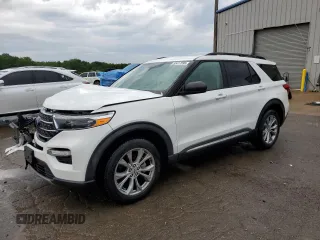 2021 Ford Explorer XLT z VIN 1FMSK7DH7MGA92034, wystawiony jako Copart lot #55417595 z przebiegiem 53 021 mil mil oraz Szkoda całkowita • Salvage title. Historia ofert i sprzedaży dostępna na DreamBid. Obrazek 1.
