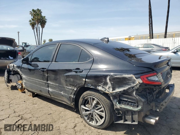 2023 Subaru WRX with VIN JF1VBAA61P9807986, listed as a Copart auction lot 49734655 with 26,908 mi miles and Salvage title. Bid and sale history available at DreamBid. Image 2.
