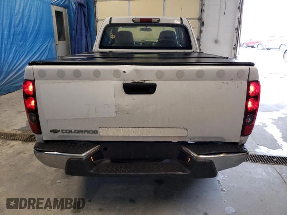 2007 Chevrolet Colorado Work Truck with VIN 1GCDT19E078161506, listed as a Copart auction lot 80374074 with 129,456 mi miles and Clean Title. Bid and sale history available at carsss.com. Image 6.