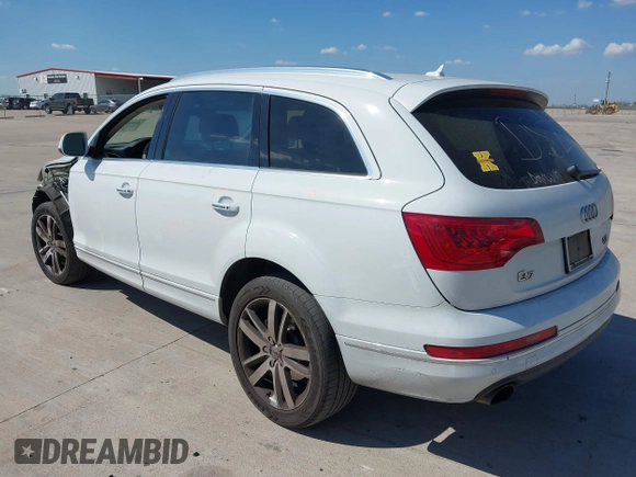 2014 Audi Q7 3.0T Premium Plus with VIN WA1LGAFE9ED020288, listed as a IAAI auction lot 41870658 with 108,816 mi miles. Bid and sale history available at carsss.com. Image 3.