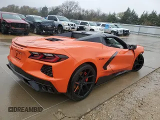 2021 Chevrolet Corvette 2LT with VIN 1G1YB3D45M5108742, listed as a Copart auction lot 83841584 with 0 mi miles and Salvage Title. Bid and sale history available at carsss.com. Image 3.