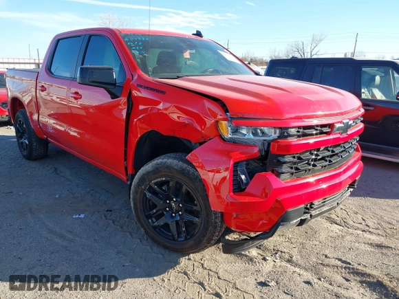 2023 Chevrolet Silverado 1500 RST with VIN 2GCUDEED7P1150782, listed as a IAAI auction lot 40980457 with 2,739 mi miles. Bid and sale history available at carsss.com. Image 1.