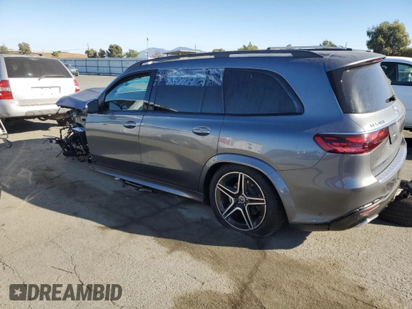 2024 Mercedes-Benz GLS 450 with VIN 4JGFF5KE5RB173752, listed as a Copart auction lot 73601334 with Not Provided miles and Salvage Title. Bid and sale history available at DreamBid. Image 2.