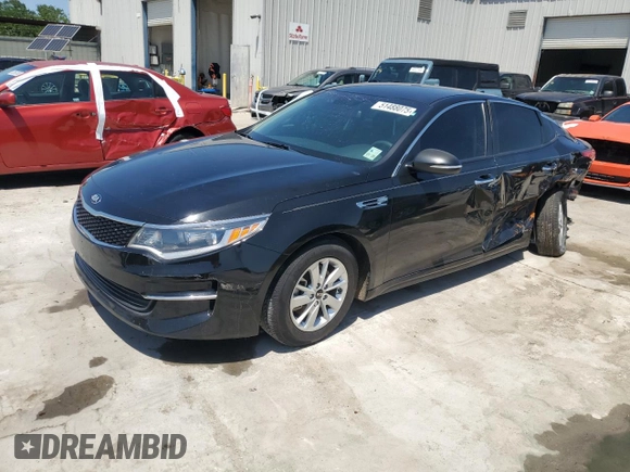 2017 Kia Optima LX with VIN KNAGT4L35H5161216, listed as a Copart auction lot 51488075 with 92,217 mi miles and Salvage Title. Bid and sale history available at carsss.com. Image 1.