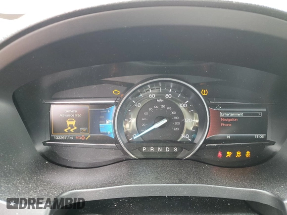 2017 Ford Explorer XLT with VIN 1FM5K8D81HGD00692, listed as a Copart auction lot 58117395 with 133,267 mi miles and Salvage title. Bid and sale history available at DreamBid. Image 9.