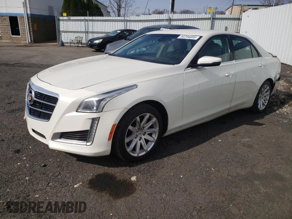 2014 Cadillac CTS Sedan RWD with VIN 1G6AP5SXXE0186731, listed as a Copart auction lot 50294055 with 116,895 mi miles and Salvage Title. Bid and sale history available at carsss.com. Image 1.