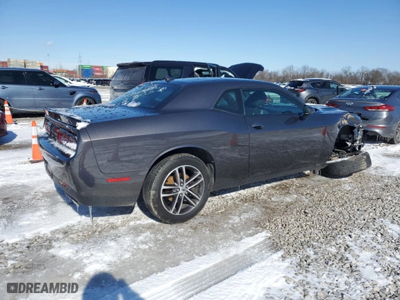 2019 Dodge Challenger SXT with VIN 2C3CDZGG3KH675448, listed as a Copart auction lot 44986285 with 84,183 mi miles and Salvage Title. Bid and sale history available at carsss.com. Image 3.