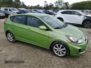2013 Hyundai Accent SE with VIN KMHCU5AE4DU075108, listed as a Copart auction lot 52213195 with 194,266 mi miles and Clean Title. Bid and sale history available at carsss.com. Image 4.