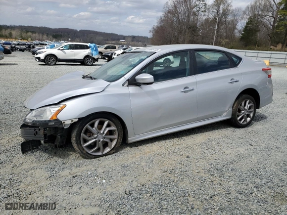 2013 Nissan Sentra SR with VIN 3N1AB7AP1DL778645, listed as a Copart auction lot 49945335 with 184,610 mi miles and Salvage Title. Bid and sale history available at carsss.com. Image 1.