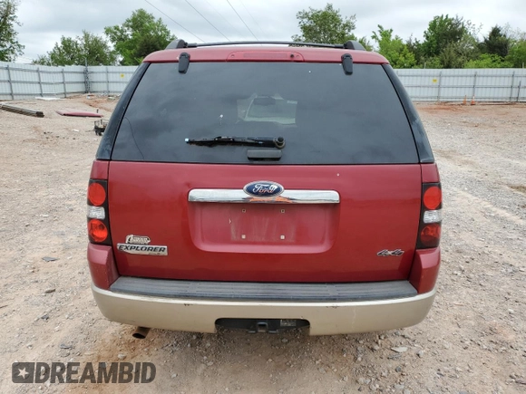 2010 Ford Explorer Eddie Bauer with VIN 1FMEU7EE4AUA40756, listed as a Copart auction lot 53903275 with 185,059 mi miles and Clean Title. Bid and sale history available at carsss.com. Image 6.