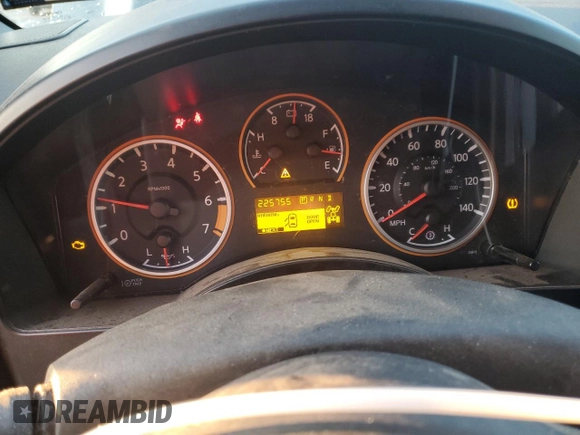 2012 Nissan Titan SV with VIN 1N6AA0EC2CN310143, listed as a Copart auction lot 42346455 with 225,755 mi miles and Salvage Title. Bid and sale history available at carsss.com. Image 9.