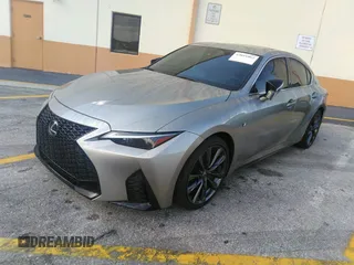 2023 Lexus IS with VIN JTHGZ1E23P5028682, listed as a IAAI auction lot 42051062 with 20,239 mi miles. Bid and sale history available at carsss.com. Image 2.