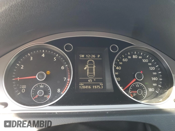 2012 Volkswagen CC Sport PZEV with VIN WVWMP7AN5CE521660, listed as a Copart auction lot 75190794 with 128,416 mi miles and Salvage Title. Bid and sale history available at carsss.com. Image 9.