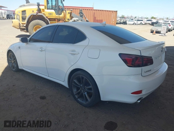 2011 Lexus IS with VIN JTHBE5C25B5025596, listed as a IAAI auction lot 41941765 with Not Provided miles. Bid and sale history available at carsss.com. Image 3.