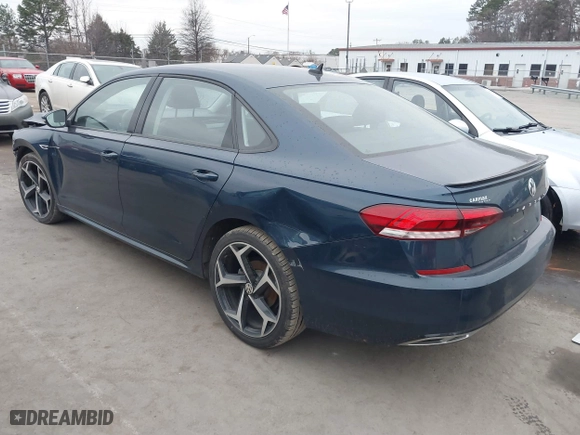 2020 Volkswagen Passat 2.0T R-Line with VIN 1VWMA7A39LC024412, listed as a IAAI auction lot 41508562 with 51,835 mi miles. Bid and sale history available at carsss.com. Image 3.