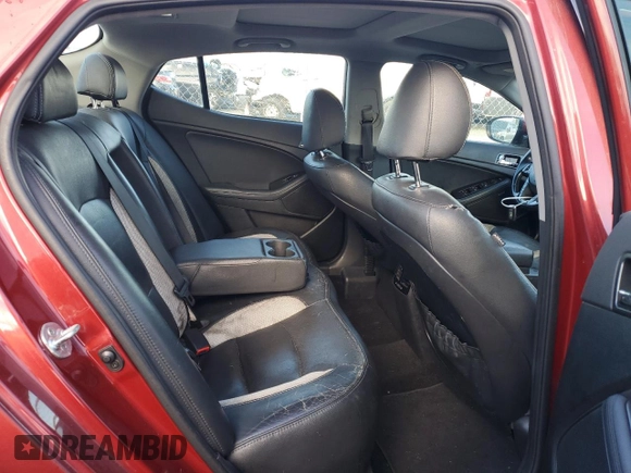 2013 Kia Optima SX with VIN 5XXGR4A65DG136854, listed as a Copart auction lot 44851255 with 139,801 mi miles and Salvage Title. Bid and sale history available at carsss.com. Image 10.