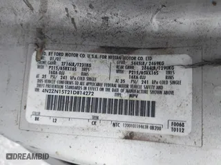2001 Nissan Quest GXE with VIN 4N2ZN15T21D814272, listed as a IAAI auction lot 41494773 with 179,023 mi miles. Bid and sale history available at carsss.com. Image 9.