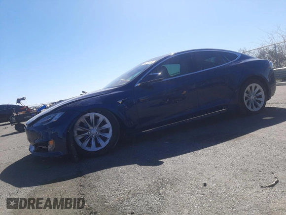 2017 Tesla Model S 100D with VIN 5YJSA1E25HF222360, listed as a Copart auction lot 56799165 with Not provided miles and Salvage title. Bid and sale history available at DreamBid. Image 1.